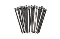 South Main Hardware 888103 50-Pack 5 inch, 200-lb Test Stainless Steel Cable Ties, 5-Inch, Pieces