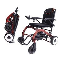 WISGING Folding Electric Powered Wheelchair Lightweight Portable Smart Chair Personal Mobility Scooter Wheelchair - Weighs only 45 lbs with Battery