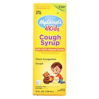 Hylands Homeopathic Cough Syrup 100 Percent Natural Honey, 4 Ounce