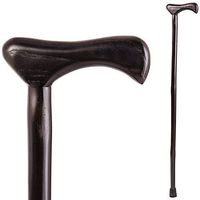 Brazos 40" Free Form Iron Bamboo Lightweight Walking Cane, Black, Made in the USA