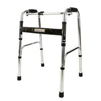 RYYAIYL Rollator Elderly Walker Disabled Four-Legged Cane Aluminum Folding