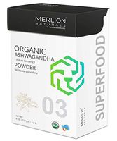 Organic Ashwagandha Root Powder by Merlion Naturals | Withania Somnifera/Indian Ginseng (8 OZ)