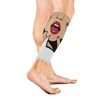 Stretch Sport Calf Sleeve Hit Or Miss Protective Guard for Men Women - Best Footless Compression Socks for Shin Splints, Running,Basketball Football (1 Pair)