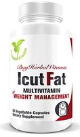 IcutFat-Healthy Metabolism Support Multivitamin(60 Vegan Capsules, Sinetrol®, Guarana, L-Carnitine, Mango Seed, Green Tea, Q10 and Multivitamin)