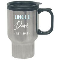 Uncle Dave Est. 2019 New Baby Gift Announcement - Travel Mug