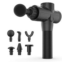 Six Head Muscle Massage Gun Deep Tissue Muscle Massager Percussion Massager for Trigger Points and Muscle Recovery for Full Body Muscle Tension Relief （Black）