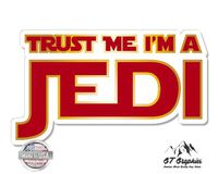 GT Graphics Trust Me I'm a Jedi - 12" Vinyl Sticker Waterproof Decal