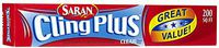 Saran Wrap Cling Plus Wrap 200 Square Foot, Boxed, 1 Count
