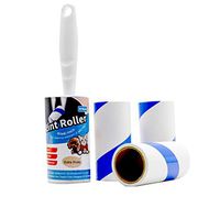 Extra Sticky Lint Rollers for Pet Hair,Pet Hair Remover, Lint Remover，Cat Dog Hair Remover for Furniture and Clothes,Laundry,240 Sheets/4 Refills with One Roller,BOMEI PACK