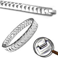 Accents Kingdom Men's Magnetic Tungsten Carbide Golf Bracelet B 8.0"