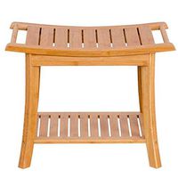 Renxiarx Bath Stool,Wooden Bathroom Non-Slip Bench,Old Man Bath Seat Bathtub Seat Disabled Handrail Non-Slip Shower Chair/Pregnant Woman Bath Stool Strong Bearing Capacity