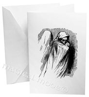 Grim Reaper Lurking in the Shadows Gift Box Set of 12 Note Cards