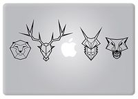 Game of Thrones for MacBook Laptop Decal Sticker Die-Cut Black Vinyl Sticker (Black)