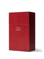 Hard Box Full Pack Cigarette Case/King Size 84mm/Hand Made in Korea/Leather Paper Case and Pattern Printed Case (Royal Red)