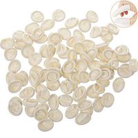 Rubber Finger Cots, 200pcs Disposable Natural Finger Cots Latex Anti-Static Finger Covers Nail Art Gloves
