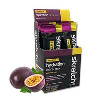 SKRATCH LABS Hyper Hydration Drink Mix, Passion Fruit, (8 Pack Single Serving) - High Sodium, All Natural, Electrolyte Drink Powder Developed for Athletes in Extreme Conditions
