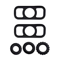 Pênňís Ring Set for Couples Clock Rings Set Tõys for Men Longer Harder