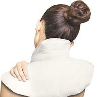 Nanette Lepore Warming + Cooling Neck & Shoulder Wrap – Soft Fur Feel with Levander Aromatherapy Scent Infusion – Use Warm Or Cold – All Over Shoulder Relief Soothes Aches Muscle Strain and Pain