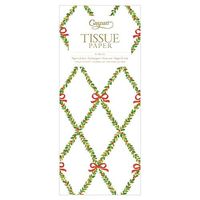 Caspari Garland Trellis Tissue Paper, 8 Sheets Included