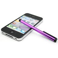 5pack Universal Small Metal Touch Stylus Pen for Android Mobile Phone Cell Smart Phone Tablet iPad iPhone (5pack Purple)