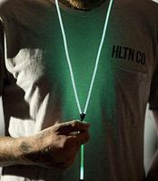 Glow in the dark zipper headphones