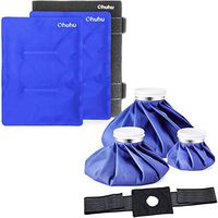 Ohuhu (6"/9"/11") Ice Bag with Wrap + 14" X 11" Gel Pack (2Pack) with Wrap