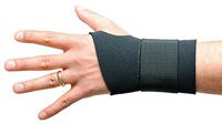 Single Strap Wrist Support, Neoprene Material, Black, XL