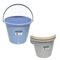 Plastic Bucket 3.9 gallons 15L 4 Colors, Case of 24