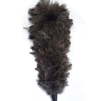 AABABUY 27inch Natural Ostrich Feather Duster Wooden Handle Brush Duster Dust Cleaning Tool