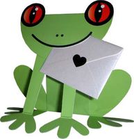 Frog Die Cut Special Delivery Notecards"Paddy"