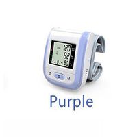 DVVX J&L K-305 Wrist Type Electronic Blood Pressure Monitor Elderly Use, Purple