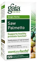 Gaia Herbs Saw Palmetto, Vegan Liquid Capsules, 60 Count - Prostate Health Supplement for Healthy Male Hormone Balance, Berry Supercritical Extract, Full Spectrum Potency