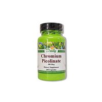 Daily Manufacturing Chromium Picolinate 100 Capsules, 2 Pack