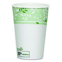Dixie 16 oz. EcoSmart Paper Hot Coffee Cups w/ PLA Lining by GP PRO (Georgia-Pacific), Viridian, 2346PLA, 1,000 Count (50 Cups Per Sleeve, 20 Sleeves Per Case)