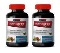 Pain Relief Pills Natural - Hemp Seed Oil Organic 1000 MG - Natural Cleansing Formula - Hemp Oil Organic Seeds - 2 Bottles (240 Liquid Capsules)