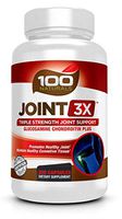 100 Naturals Joint 3X Triplex Joint Supplement with Glucosamine, Chondroitin Sulfate and MSM for Healthy Joints and Connective Tissue and Strong Joint Cartilage