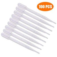 G2PLUS 100PCS 3ml Disposable Plastic Essential Oils Graduated Transfer Pipettes
