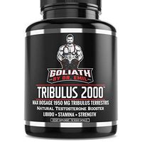 Goliath by Dr. Emil - Max Dose 1950 mg Tribulus Terrestris Extract Powder w 45% Steroidal Saponins - Libido and Testosterone Booster (90 Veggie Capsules)