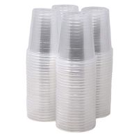 Clear Plastic Cups - Pack of 200 Bulk, 3 oz Disposable Drink Cups, Small Plastic Party Cup for Drinks, Water, Mouthwash, Jello, Juice, Iced Cold Drinks, Shots - BPA-Free Party Supplies by Bedwina