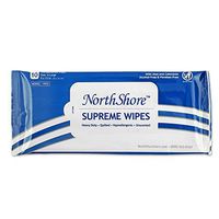 NorthShore Supreme Heavy-Duty Quilted Wipes, X-Large, Travel Packs, Case/120 (12/10s)