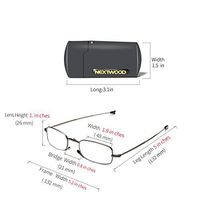 Reading Glasses 3 Color Black and Gun Gray and Red Reader Tight Folding Neutral Glasses Reading (Gun Gray, 1.0x)