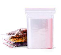 200PCS Clear Self-Sealing Ziplock PE Bags Wrap with Adhesive Closure Poly Treat Bags Food Storage Packing Pouch for Snacks Bakery Cookies Candies Decorative Wrappers (12cm x 17cm/5inch x 7inch)
