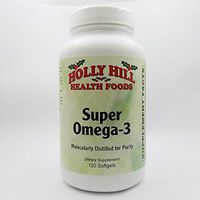 Holly Hill Health Foods, Super Omega 3 (Molecularly Distilled for Purity), 120 Softgels