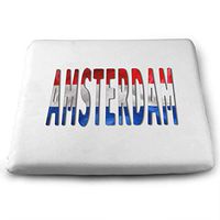 B. Bone Seat Cushion for Office Chair, Amsterdam Word Flag Home Office Decoration Square Seat Cushion Seat Chair Pad for Truck Driver,Kitchen Chairs,Car,Office