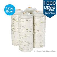 Dixie Ultra Heavy-Weight 12 oz. Paper Bowl by GP PRO (Georgia-Pacific), Pathways, SX12PATH, 1,000 Count (125 Bowls Per Pack, 8 Packs Per Case)
