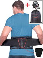 Beqo Back Brace for Lower Back Pain with Removable Lumbar Pad | Back Pain Relief Support Belt for Men & Women | Secure Fastener, Non Slip Silicone Straps, Breathable Mesh, Adjustable Panels - Size XXL