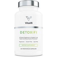 Vitalifi Detoxifi Liver Detox Supplement & Estrogen Blocker- DIM Detox & Hormone Balance for Women & Men with 7 Rigorously Studied, Vegan Approved, Soy Free & Non-GMO Ingredients- Brain Fog Supplement