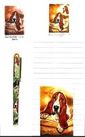 Basset Hound Stationery Gift Set