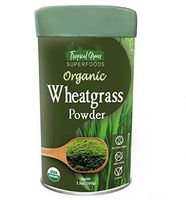 Organic Wheatgrass Powder 3.5 Oz, USDA Organic With Antioxidants Amazing Green Superfood For Smoothie, Juice, Shakes, & Recipes - Natural Plant Protein Source Gluten Free by Tropical Green Organics