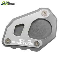 Frames & Fittings for KTM 1050 Adv Motorcycle Accessories CNC Kickstand Side Stand Enlarge Support Plate for KTM 1050 Adventure 1050 ADV - (Color: Gray Silver)